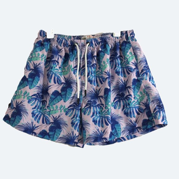 COPY - Sunset X Vine Men's Rasqual Tropical Mid Rise Swim Trunks size XL - Picture 1 of 8